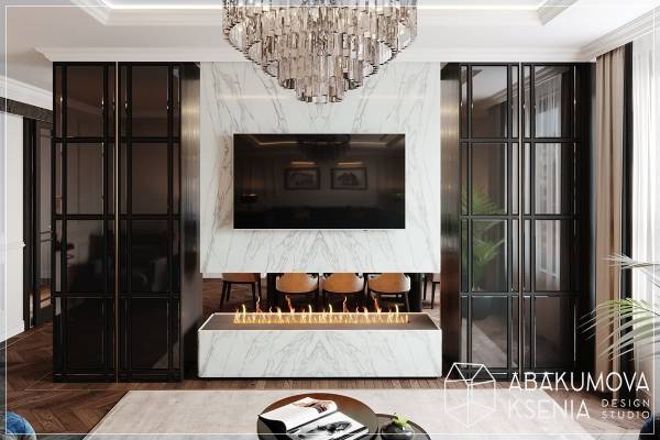 ЖК "Гринада" - дизайн интерьера квартиры -  студия дизайна Абакумовой Ксении